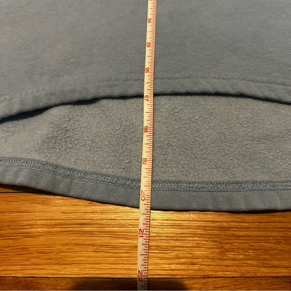 The North Face Women’s Evolution High Low Cropped Hoodie Light Blue‎ Large - Picture 7 of 7